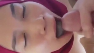 Malaysian Tudung Merah - Yuna Cum in Face
