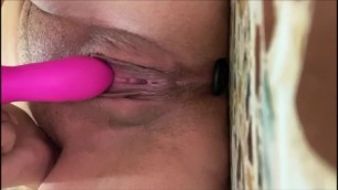 Big Breasts Tattooed Girl Masturbating At Bathroom