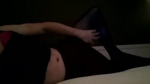 panties cock clitty crossdresser stroking