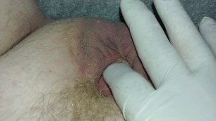 Small Cock Gets A Good Squeeze To Squirt Cum!