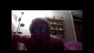 83yo man cum on cam