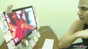 Bro Caught Petite Step Sister Webcam Sexting and Seduce Fuck