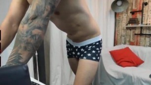 Naked romanian guy masturbating on cam 01