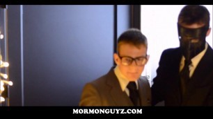 Young Nerdy Mormon Twink Groupsex With Masked Men Of Church