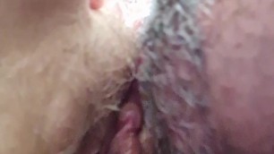 Impromptu wife pussy play