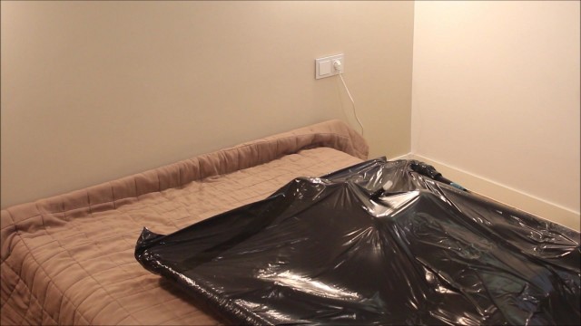 Doll in home made vacuum bed (2)