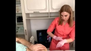 SugarNadya waxes a very hairy penis and anus