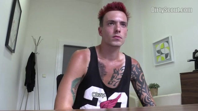 DIRTY SCOUT 141 - Tattooed Punk Gets a Good Sum of Cash to get Ass Fucked by an Agent