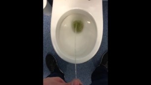 Peeing in Public Toilet