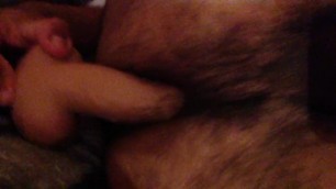 Hairy Ass getting Fucked by a Dildo