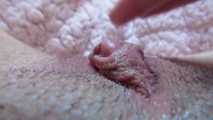 Close up on my Wet Big Clit Pussy