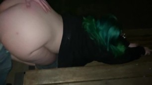 Getting my Pussy Pounded on the Park Table (I Hope everyone Hears Me)